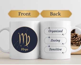 Virgo Zodiac Mug – Astrology Star Sign Coffee Cup