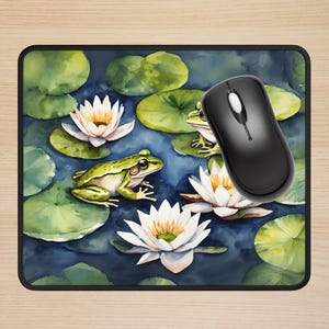 Frosch Gaming Maus Pad, Kröte Mousepad, süßer Frosch, Frosch und Kröte