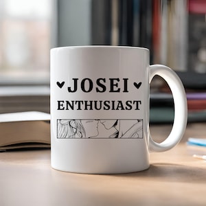 Josei Enthusiast Mug, Shoujo Manga, Shoujo Room Decor, Josei Manga, Anime Mug, Manga, Manga Gift, Romance Book