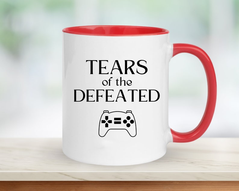 Tears of the Defeated Funny Gamer Mug - Video Games Gift