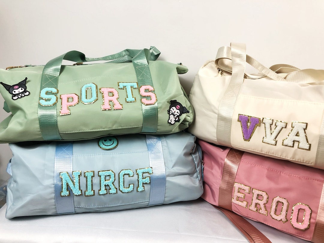 Personalized Nylon Duffle Bag Custom Name Duffle Bag With Etsy