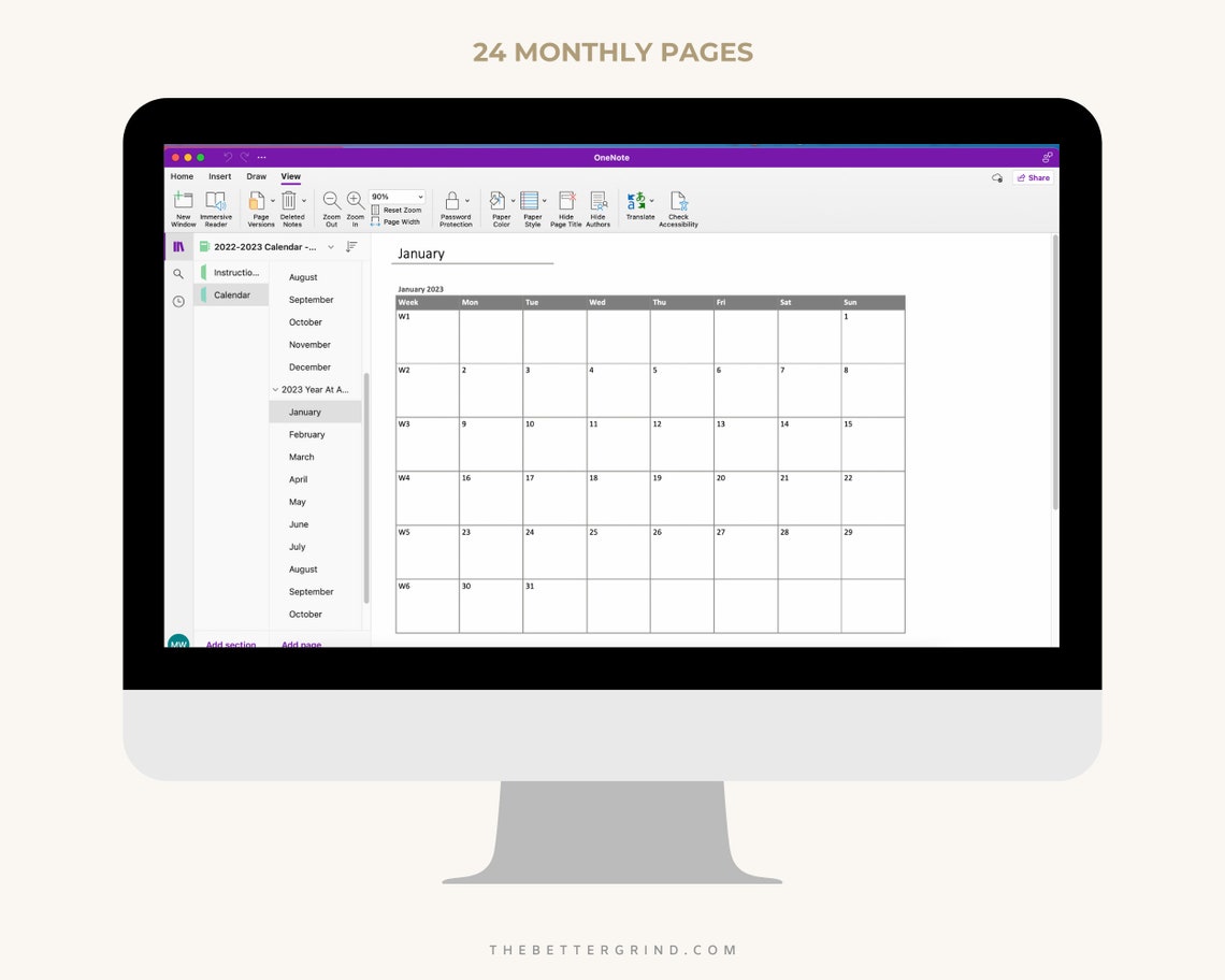 2023 Editable Onenote Calendar Yearly and Monthly Calendar for 2023 Editable Onenote Calendar Yearly and Monthly Calendar for