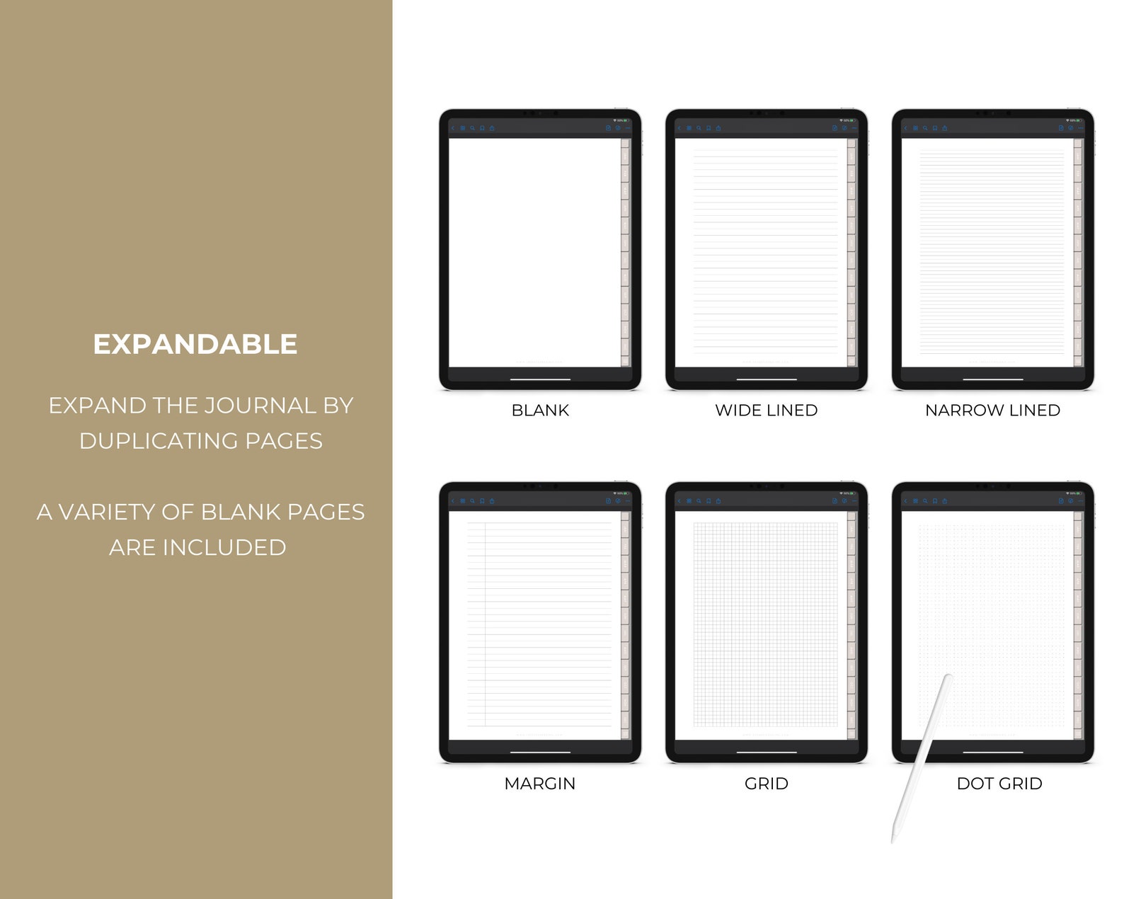 Digital note taking template for notability goodnotes noteshelf