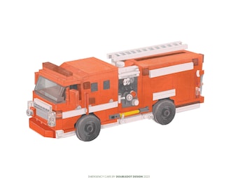 Ilustración de camión de bomberos