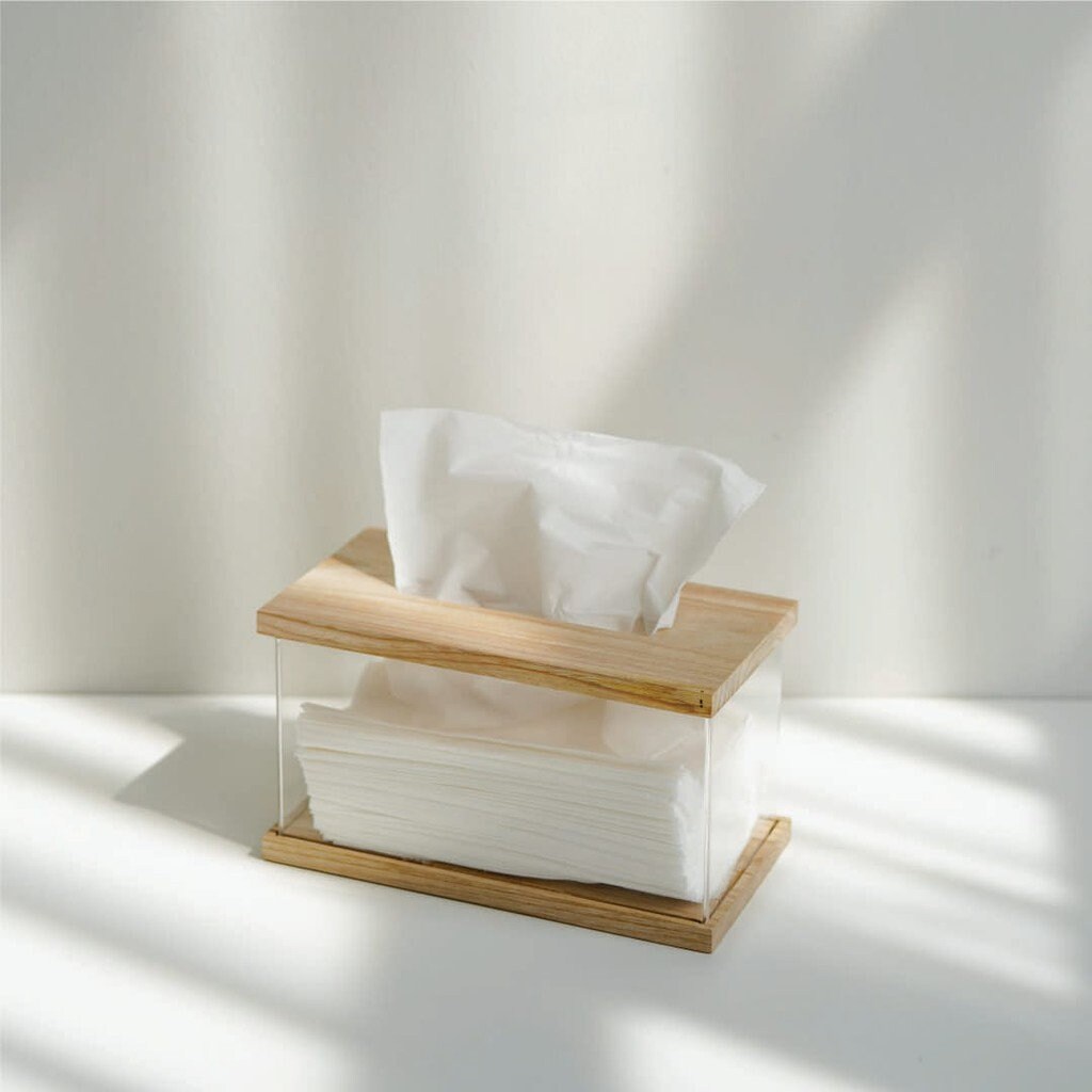 Wooden Tissue Box / Aesthetic Wooden Tissue Box Scandinavian Etsy