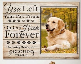 Custom Canvas Print | Wall Decor | Remembrance Gift | Sympathy Gift | Personalized Gift | Dog Gift | Memorial Gift | Pet Loss | Art Print