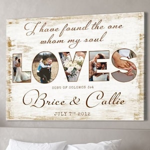 Custom Canvas Prints | Wedding Anniversary | Gift For Her | First Anniversary | Photo Gift | Canvas Print | Rustic Home Decor | Couple gift