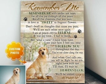 Pet Remembrance Gift | Dog Memorial | Custom Dog Portrait | Sympathy Gift | Personalized Gift | Dog Gift | Memorial Gift | Pet Loss