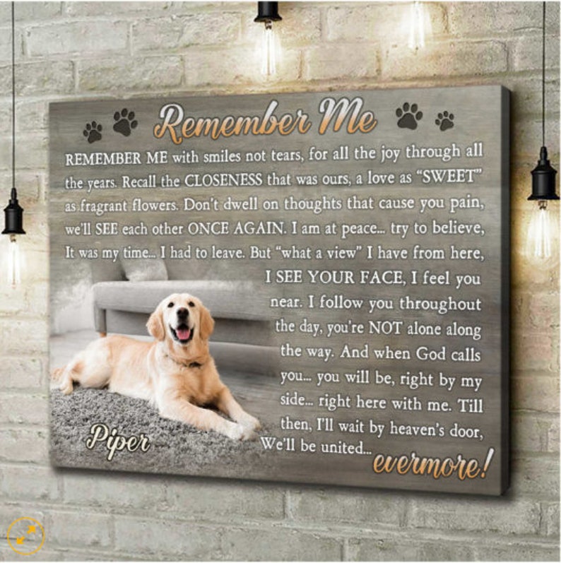 Bereavement Gift | Dog Memorial Gift | Remembrance Gift | Sympathy Gift ...
