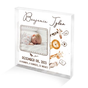 Personalized Arcylic Plaques , Personalized Baby Gift, New Baby Gift, Nursery Decor, Mothers Day