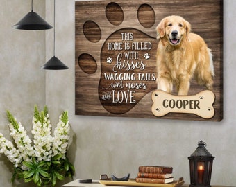 Custom Canvas Prints Personalized Pet Photo Wall Art Ready To Hang, Loss Of Dog Sympathy Gift, Memorial Pet Gifts, Custom Photo Gift