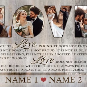 Custom Couple Gift | Wedding Anniversary | Gift For Her | First Anniversary | Photo Gift | Canvas Print | Rustic Home Decor | Couple gift