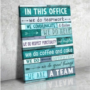 Custom Wall Art For Office Print Wall Art Office Decor Motivational Office Sign For Wall Motivational Art Print In This Office Decor Canvas