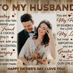 To My Husband | First Fathers Day | Personalized Gift | For Him | Husband Gifts | Custom Print | Dad Gift Ideas | Father&#39;s Day | Art Print