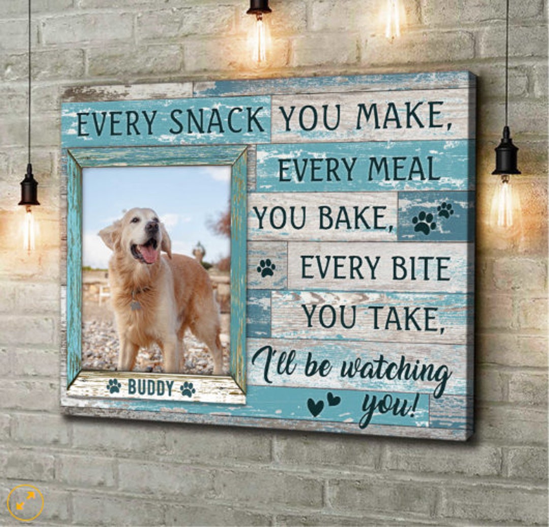 Custom Canvas Prints, Personalized Pet Photo, Loss of Dog Sympathy Gift ...