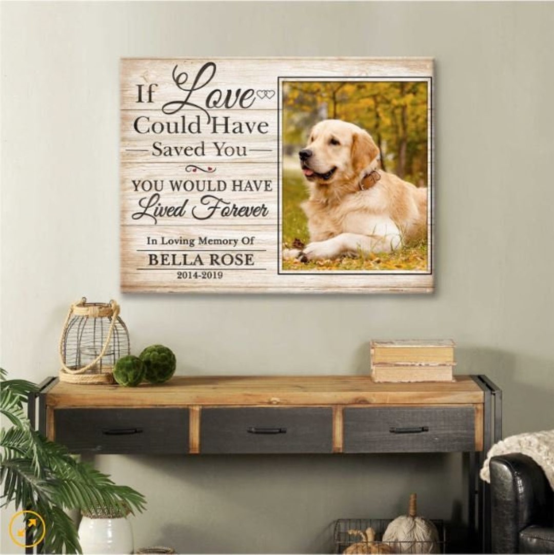 Custom Canvas Print | Pet Memorial Gift | Remembrance Gift | Sympathy ...