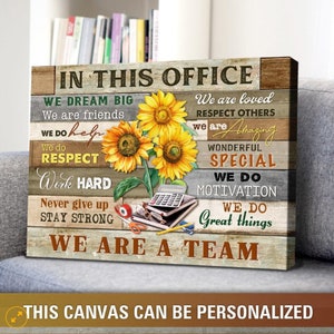Inspirational Wall Art For Office Office Motivational Wall Art Teamwork Canvas Art Office Wall Decor Canvas Print