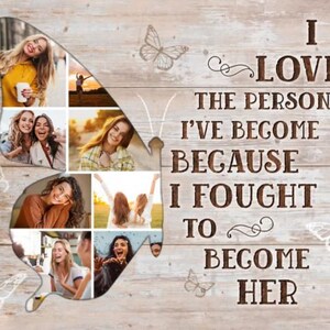 Custom Canvas Print | Gifts For Women | Inspirational Gifts | Inspirational Quotes | Custom Photo Collage | Rustic Home Decor | Gift For Her
