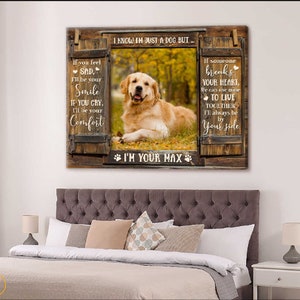 Custom Canvas Prints Personalized Pet Photo Memorial Gift Canvas Wall Art, Custom Canvas Prints, Custom Pet Portrait, Memorial Pet Gift