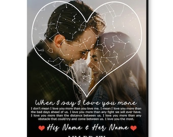 Jubiläum Sternenkarte Geschenk | Personalisierte Foto | Personalisierter Nachthimmel | Personalisierte Konstellationskarte | Sternenkarte zum Jubiläum