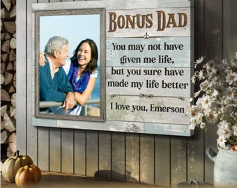 Bonus Dad Gift| Personalized Canvas | Custom Photo Gift | Father's Day | Canvas Print | Gifts For Dad | Father Gift | Dad Gift | Unique Gift