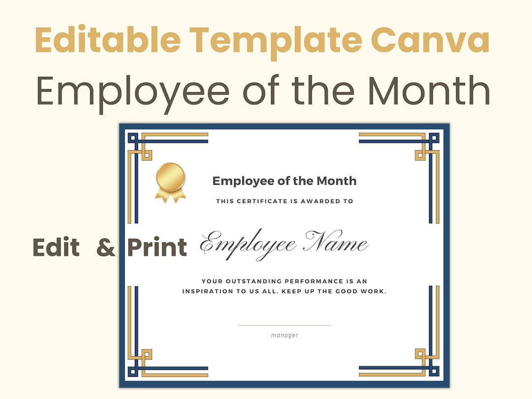 Employee of the Month Template, Employee of the Month, Employee of the ...