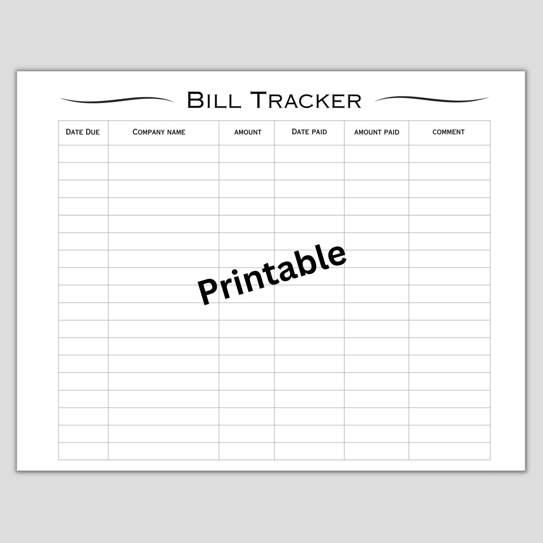 Bill Tracker Bill Payment Tracker Printable Monthly Bill Tracker bill-tracker-bill-payment-tracker-printable-monthly-bill-tracker
