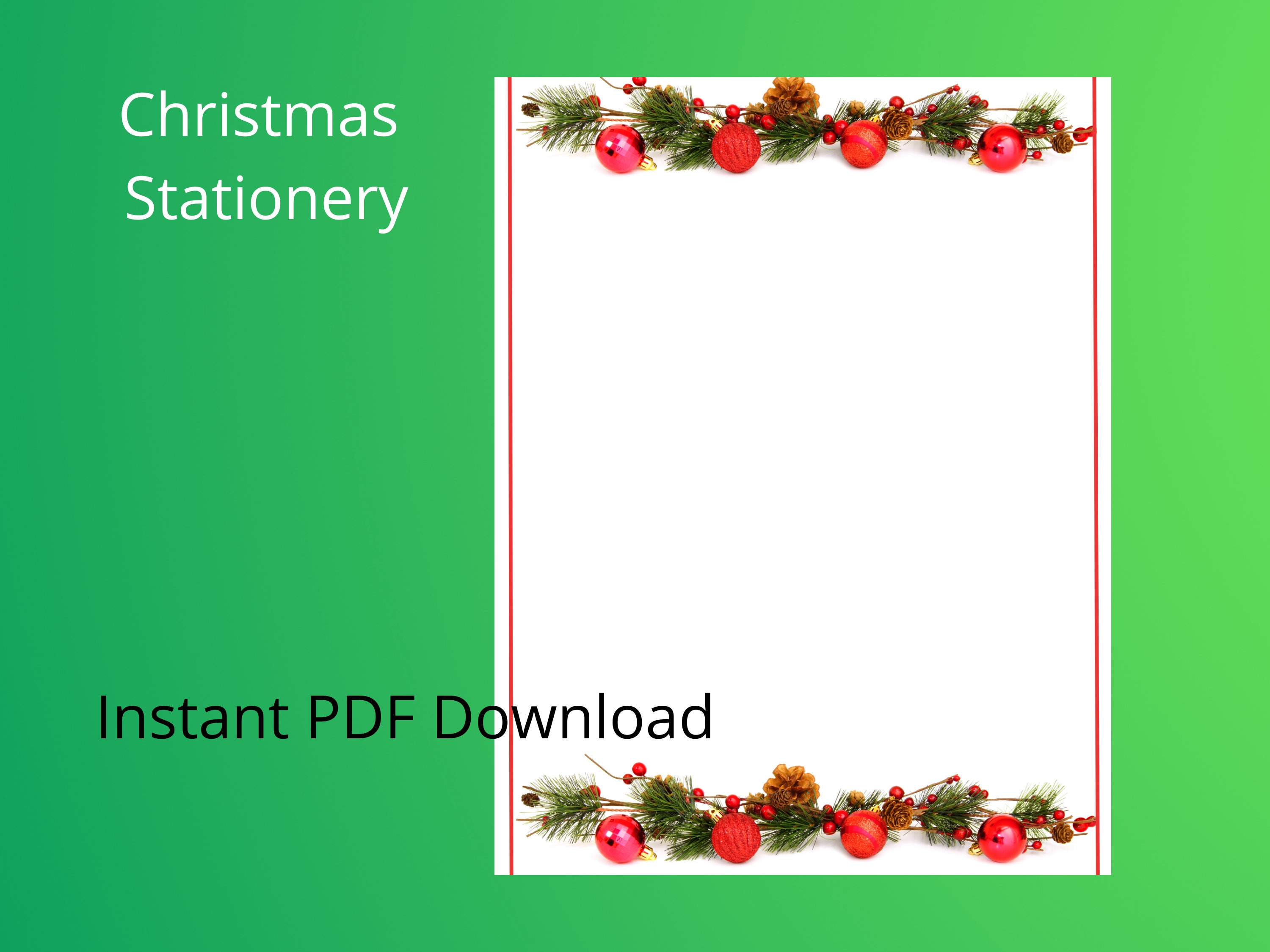 Christmas Stationery, Holiday Stationery, Seasons Greetings