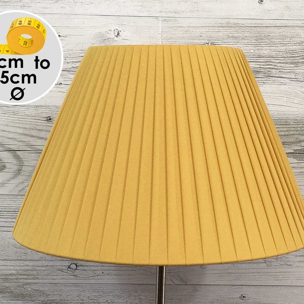 Gold Pleated Lampshade, Ribbon Pleat Lampshade, Bedside Table Lampshade, Standard Lampshade, Pleated Table & Floor Lampshade