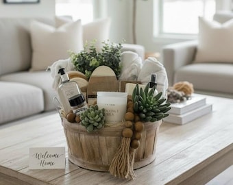 Realtor Closing Gift Basket, Luxury Housewarming Gift for Clients, Neutral New Home Gift, Real Estate Client Appreciation