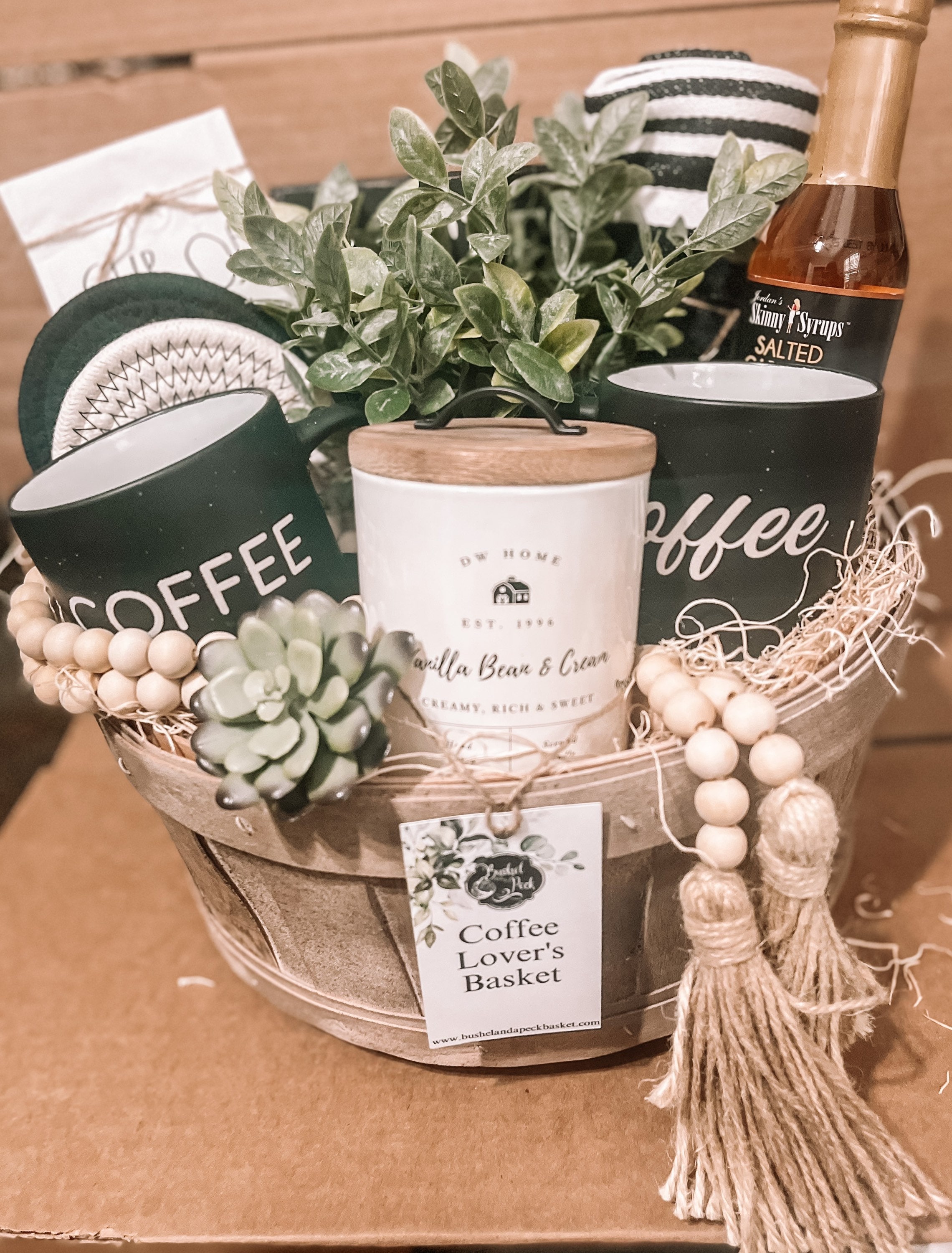 DIY Coffee Lover's Gift Basket