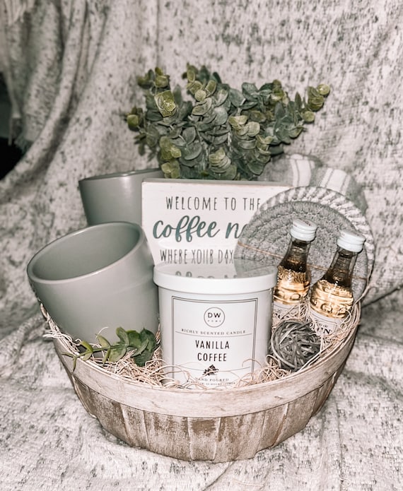Gift Basket with Coffee & Candle Gift Basket with Coffee & Candle