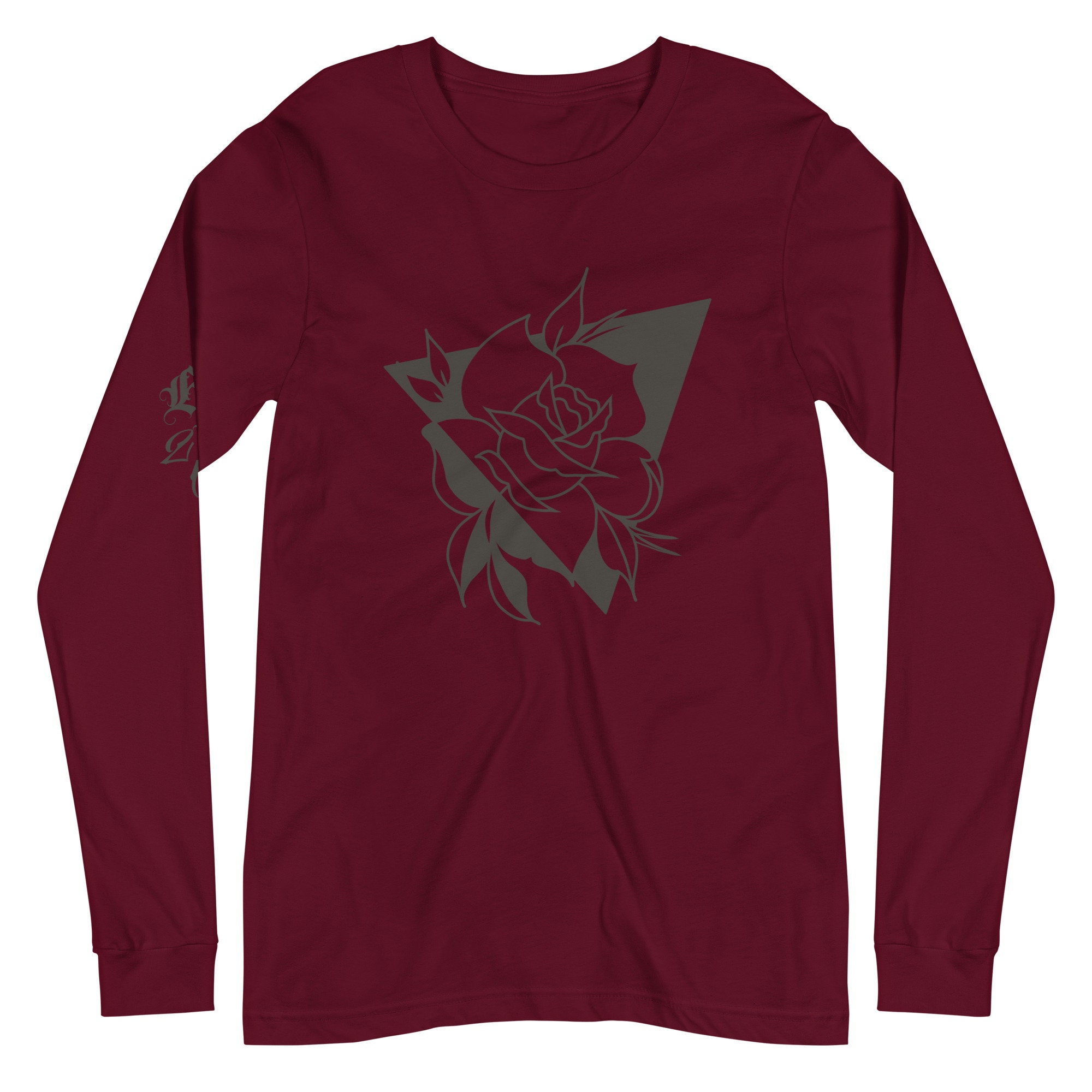 BC Rose Unisex Long Sleeve Tee - Etsy