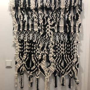 Macrame carpet floor or wall carpet