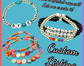 Custom Order Bracelet | Glass Beads