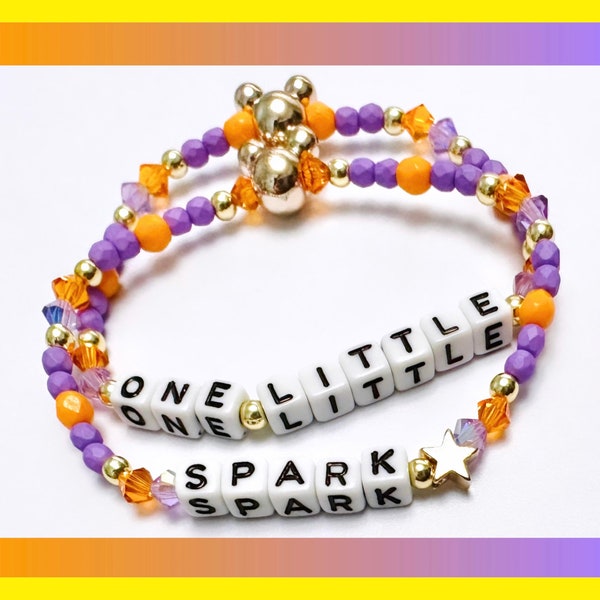 One Little Spark | Figment Inspired Beaded Stretch Bracelet