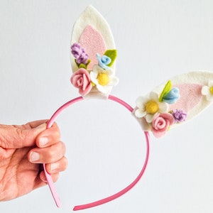 Easter Bunny Ears Headband for girls, spring hairband for all ages. Perfect for Easter baskets, Easter gift, Easter outfit, Easter egg hunts