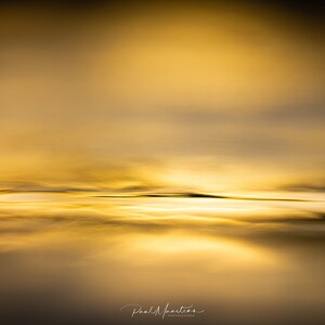 Ocean Wall Art Digital Download, Boho Ocean Wall Decor, Ocean Photography, Home Decor, Office Decor, Golden Colored Ocean, Contemporary Art