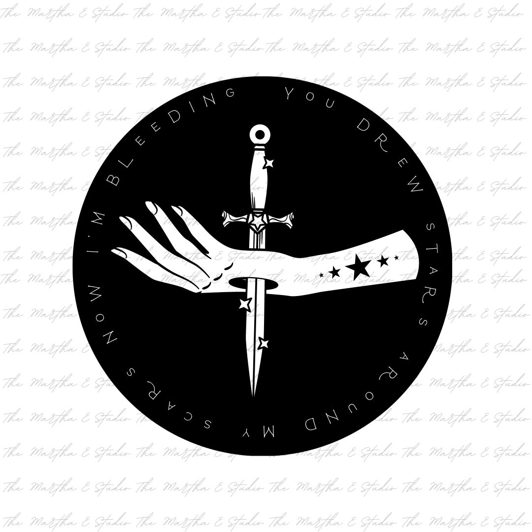 SVG and PNG You Drew Stars Around My Scars Now Im Bleeding SVG File