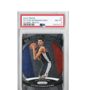 2023 - 24 Panini Prizm Vicor Wembanyama Rookie Card - PSA 9  NM - MT