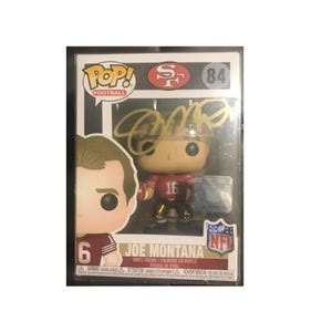 Joe Montana Signed Autographed Funko Pop 49er&#39;s with COA