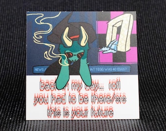 Pot Smoking Ralsei Generational Divide Meme Vinyl Sticker