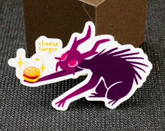 Cheeseburger Offering- Holographic Vinyl sticker