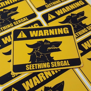 Seething Sergal Vinyl Sticker