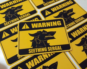 Seething Sergal Vinyl Sticker