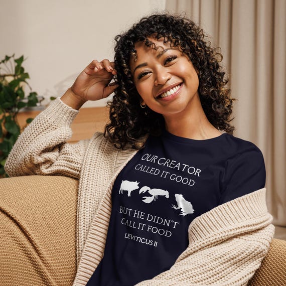 Torah Observant T-Shirt, Leviticus 11 Pig is Not Food Tee