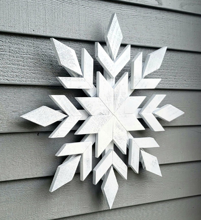 Rustic Wood Snowflake, Wood Snowflake, Christmas Decor, Winter Decor ...