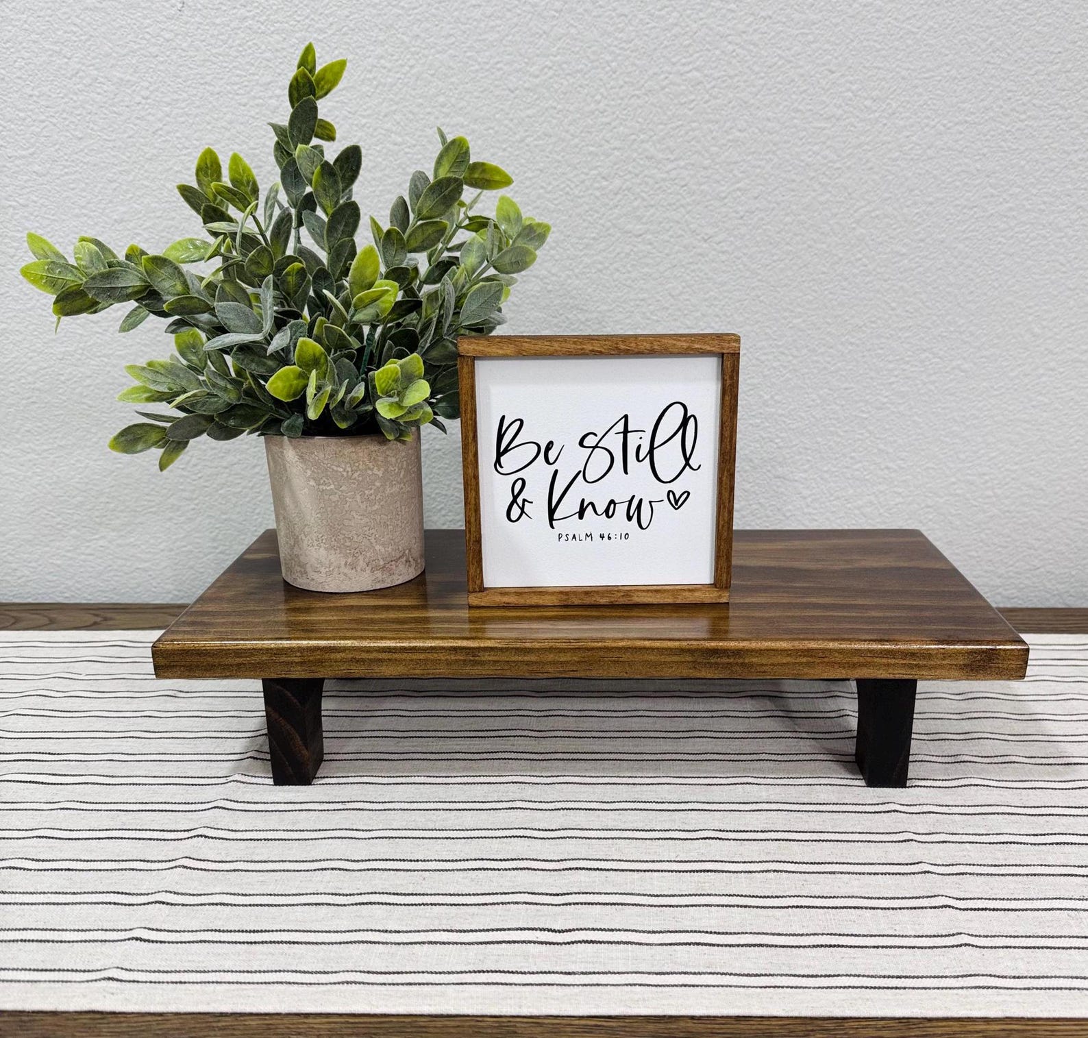 Rustic Wood Riser, Stained Riser, Farmhouse Table, Wood Riser, Pedestal ...