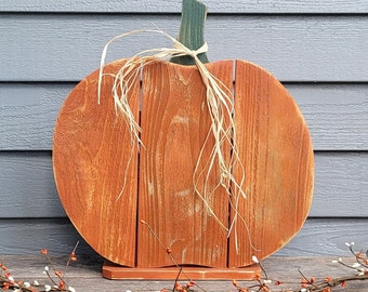 Handcrafted Rustic Wood Pumpkin, Wood Pumpkin, Pumpkin, Fall Porch Decor, Pallet Pumpkin, Farmhouse Pumpkin, Fall Rustic Decor