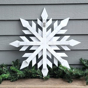 Rustic Wood Snowflake, Wood Snowflake, Christmas Decor, Winter Decor ...